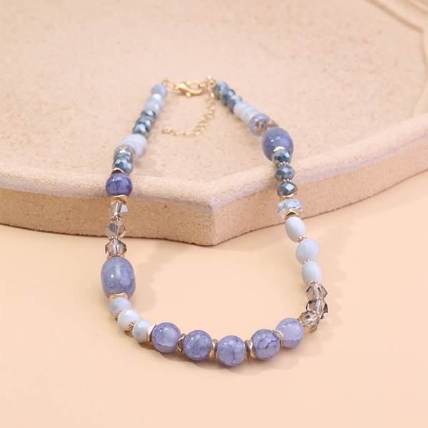 

Crystal Strung Necklace, Multicolor