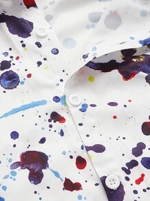 Manfinity EMRG Men Splatter Paint Shirt - Multicolor - View 3