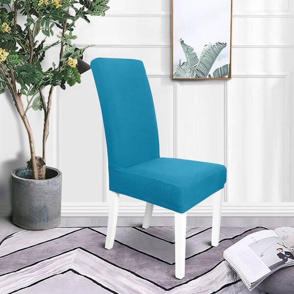 

1pc Solid Stretchy Chair Cover, Blue