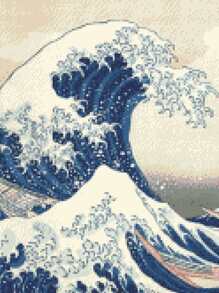 Tranh kim cương sóng biển - Nhiều màu - Xem 5