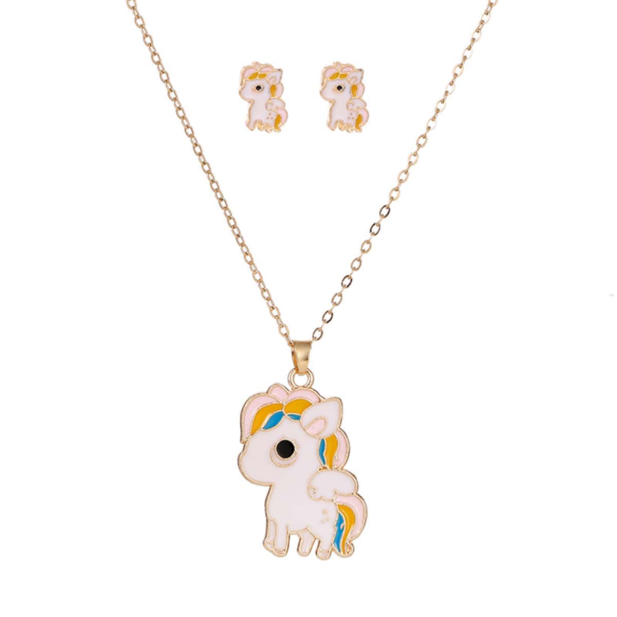 

3pcs Unicorn Jewelry Set, Gold