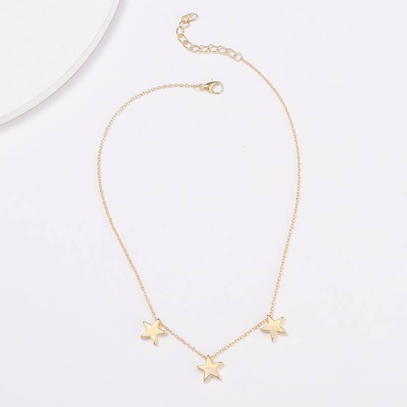 

Star Chain Choker, Gold