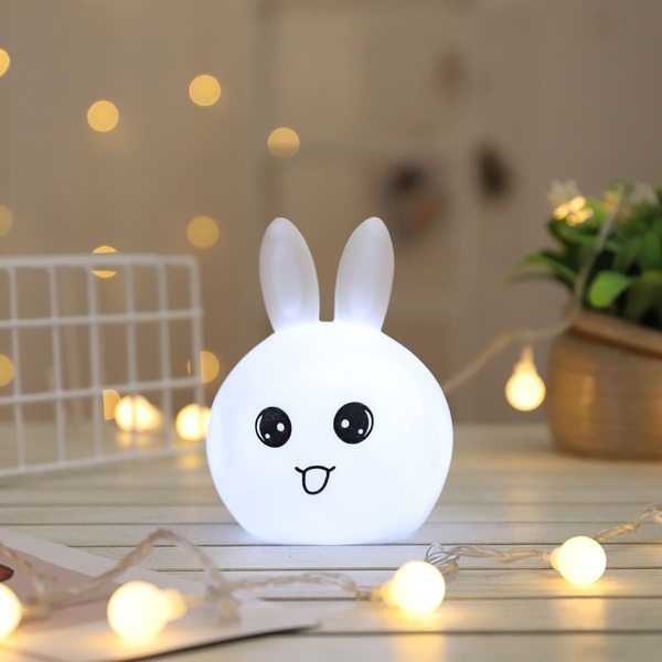

1pc Rabbit Shaped Lamp, White