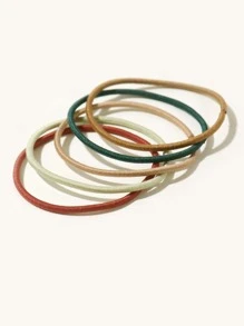 200pcs Teen Girls Simple Hair Tie - Multicolor - View 4
