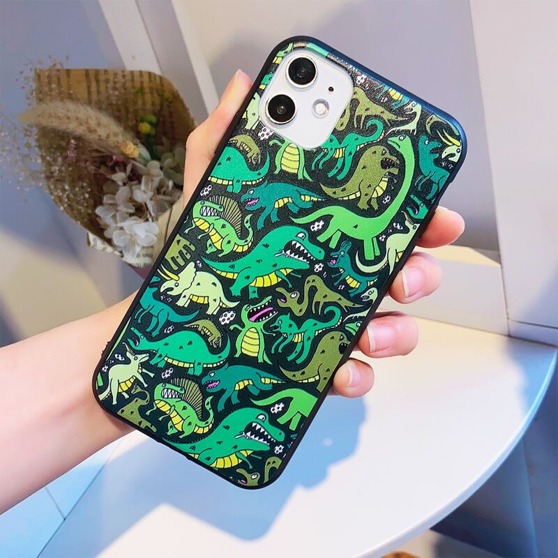 

Cartoon Dinosaur iPhone Case, Multicolor