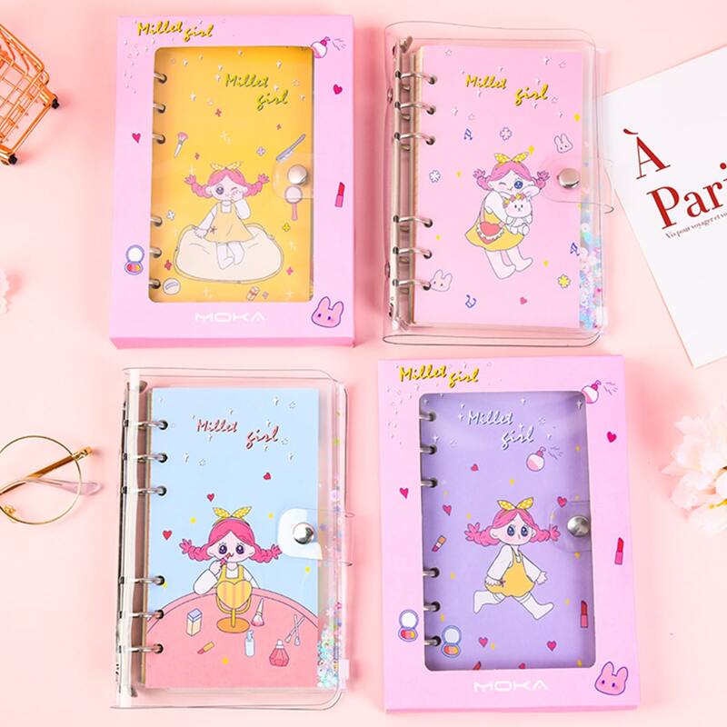 

1pack Girl Print Cover Random Notebook, Multicolor