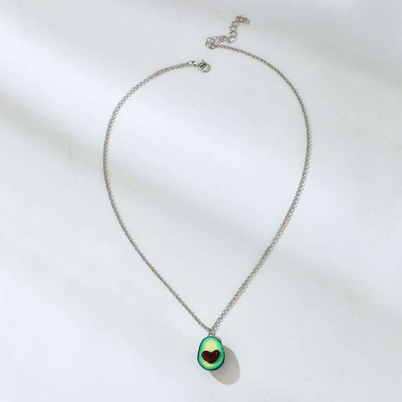

Avocado Pendant Necklace, Green