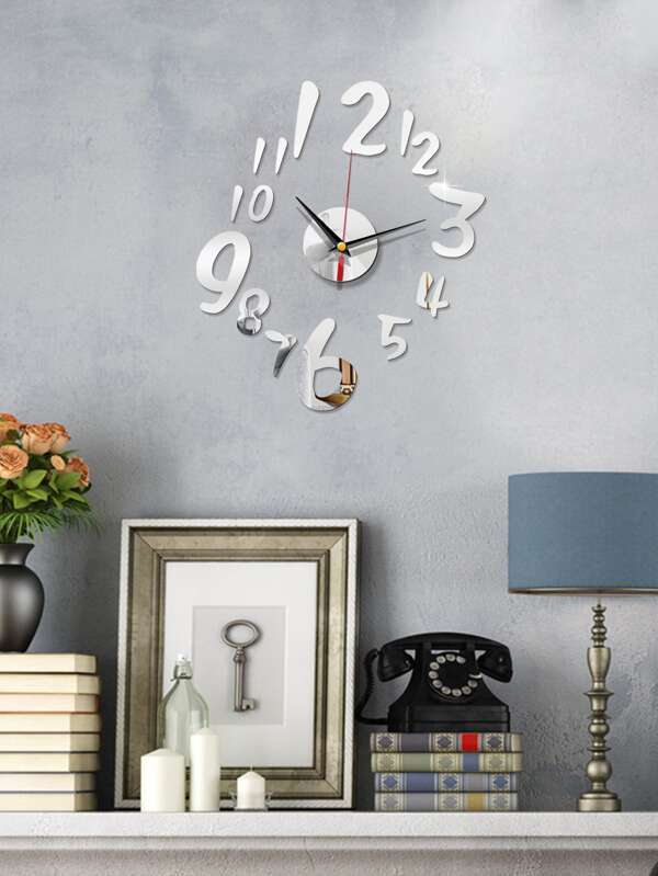 1 set reloj de pared de espejo | Mode de Mujer | SHEIN España Reloj de pared de números | Mode de Mujer | SHEIN España