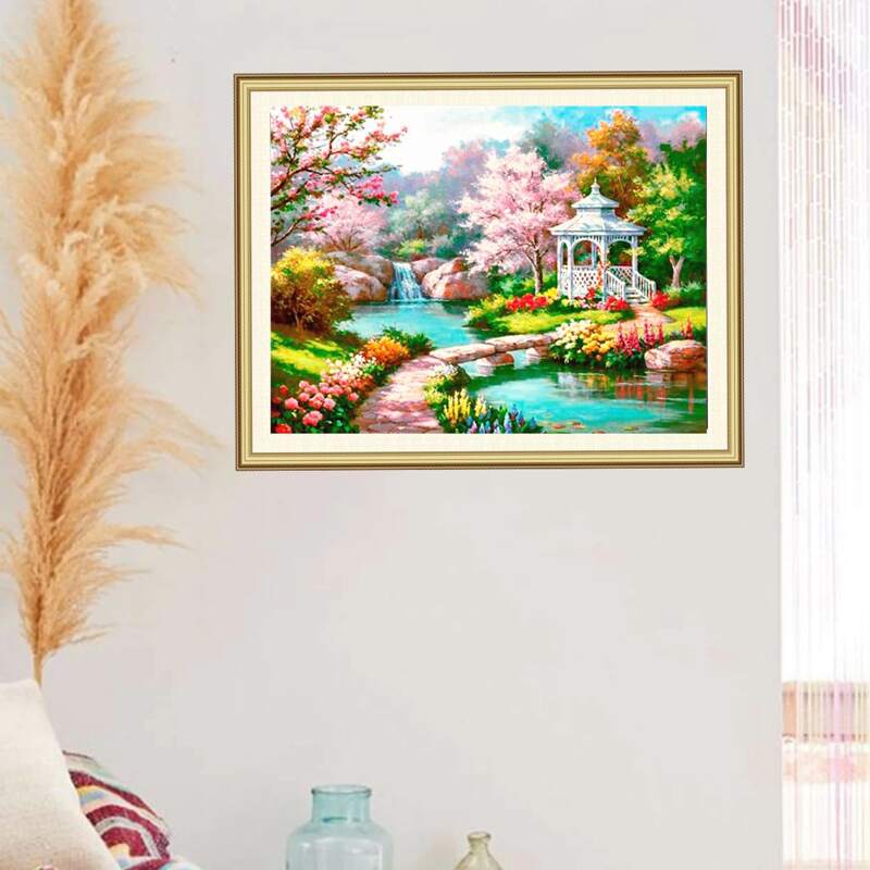 

Landscape Print DIY Diamond Painting, Multicolor