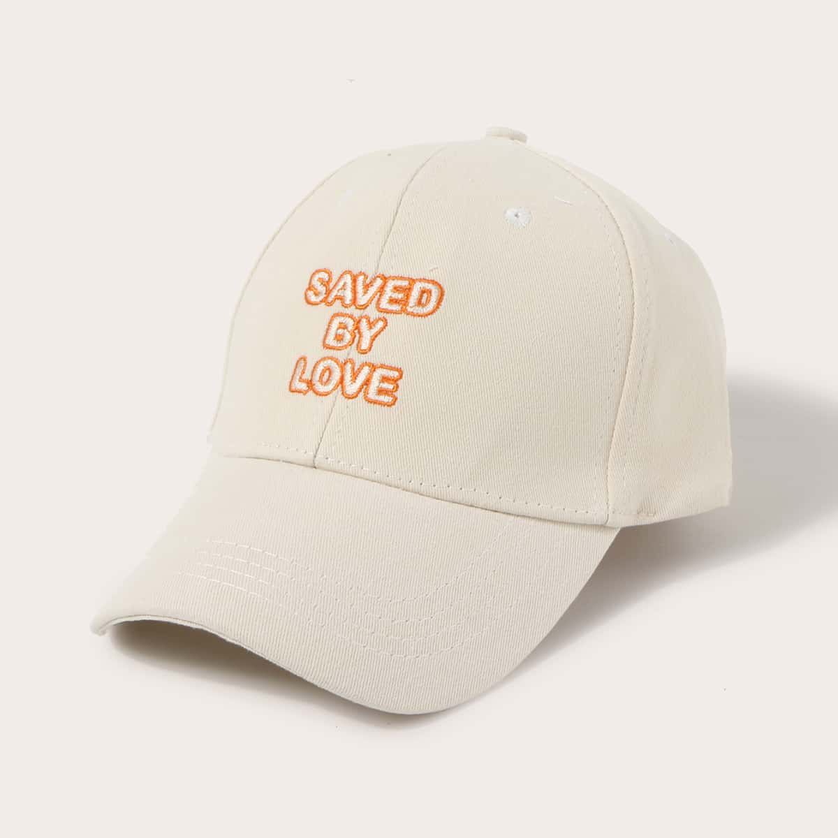 

Guys Letter Embroidered Baseball Cap, Beige