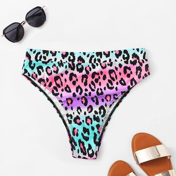 

Leopard High Waisted Bikini Panty, Multicolor