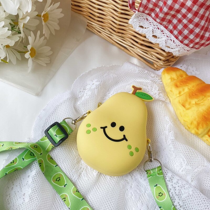 

Cartoon Pear Crossbody Bag, Yellow