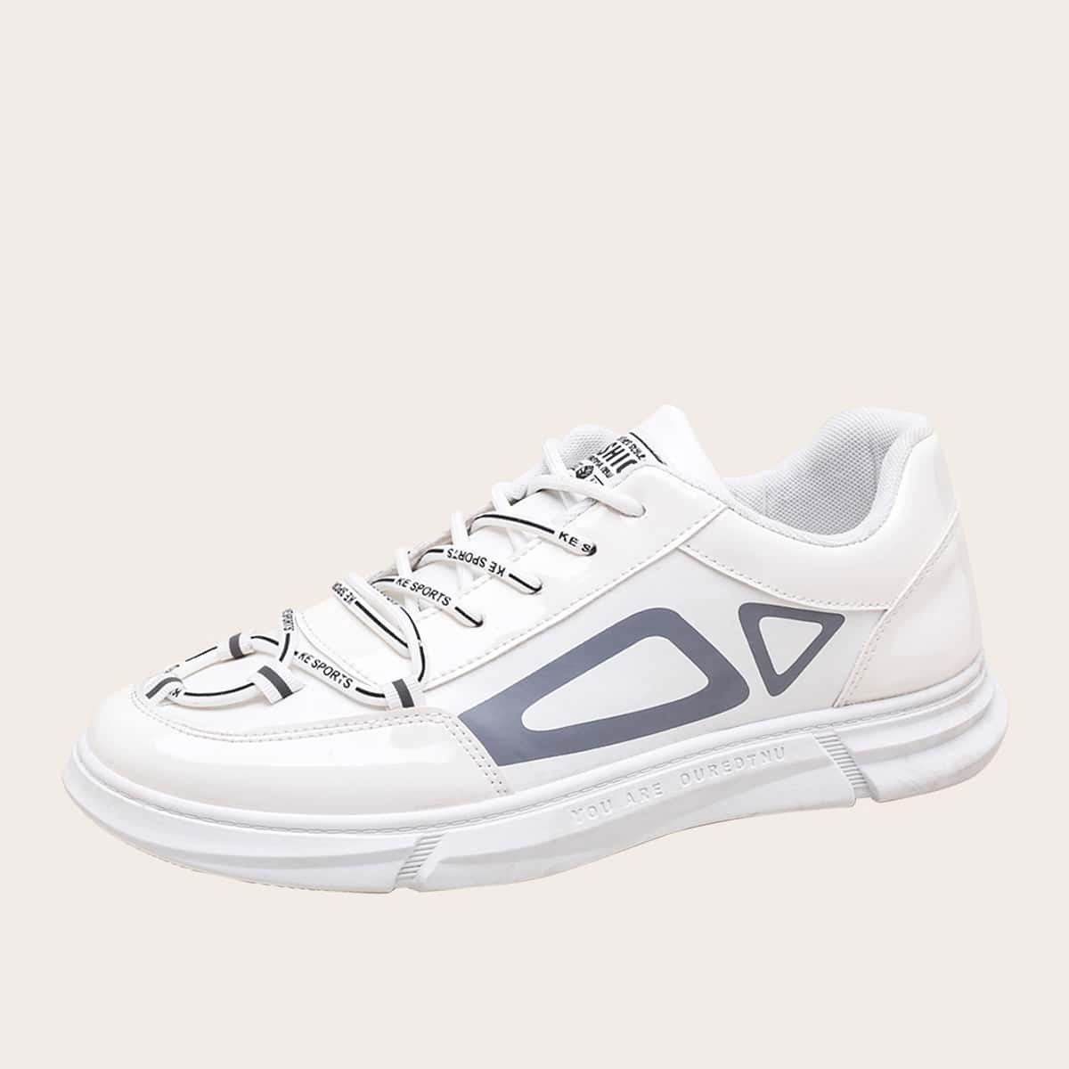 

Guys Lace-up Front Wide Fit Sneakers, White