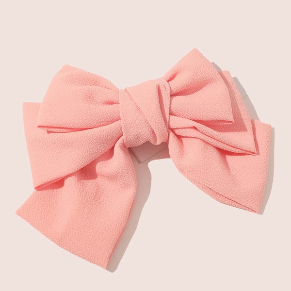 

Girls Bow Decor Hair Clip, Watermelon pink