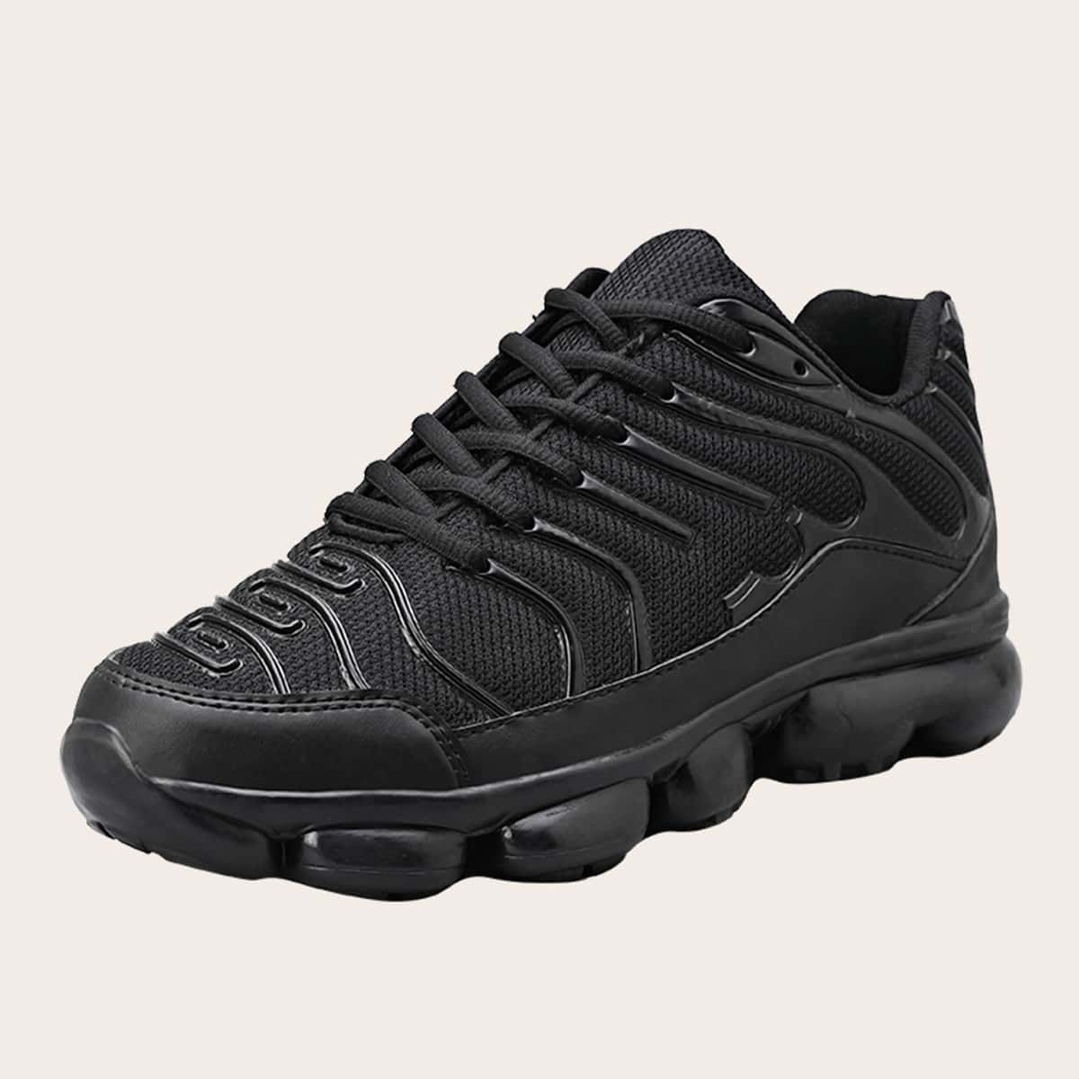 

Guys Lace-up Front Chunky Sneakers, Black