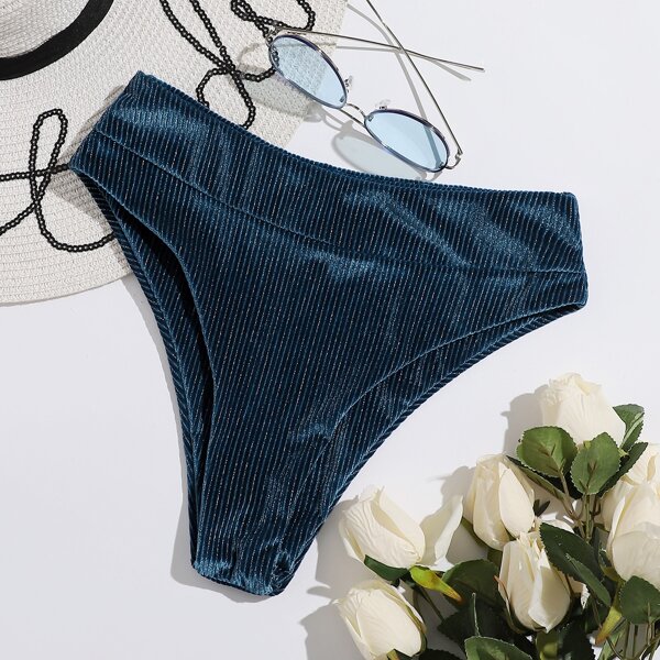 

Velvet Bikini Panty, Navy blue