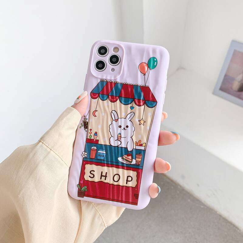 

Cartoon Rabbit iPhone Case, Multicolor