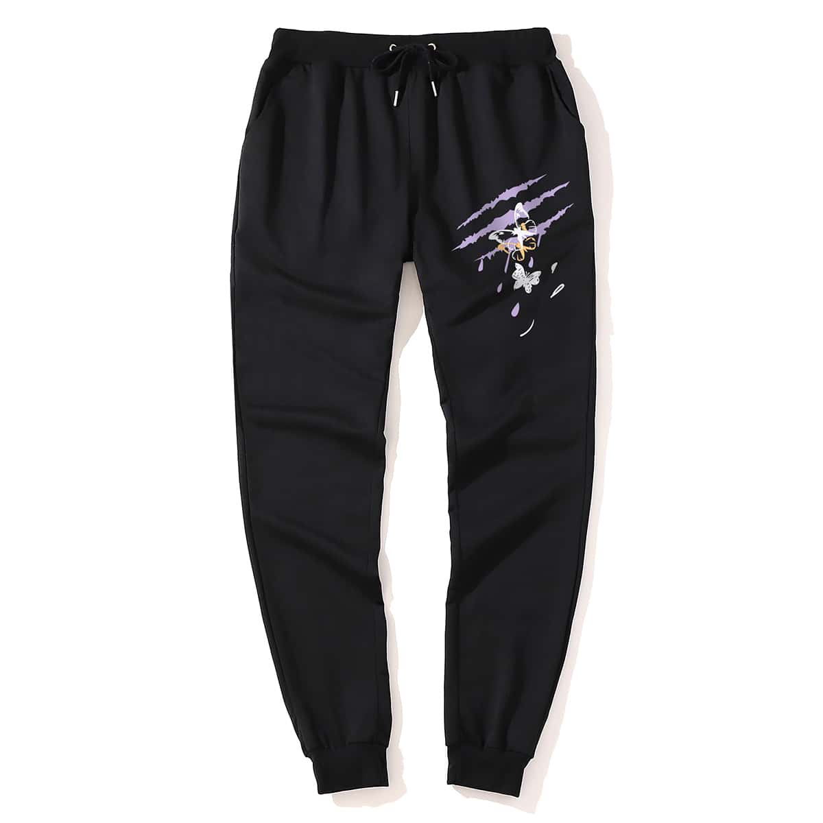 

Guys Butterfly Graphic Sweatpants, Black