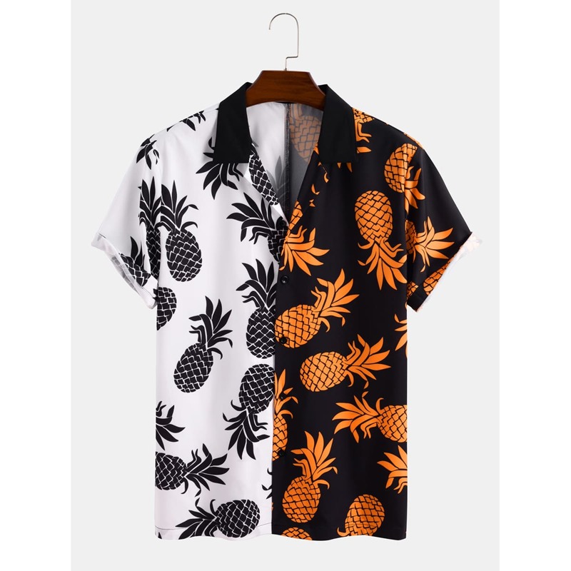 

Guys Pineapple Print Shirt, Multicolor