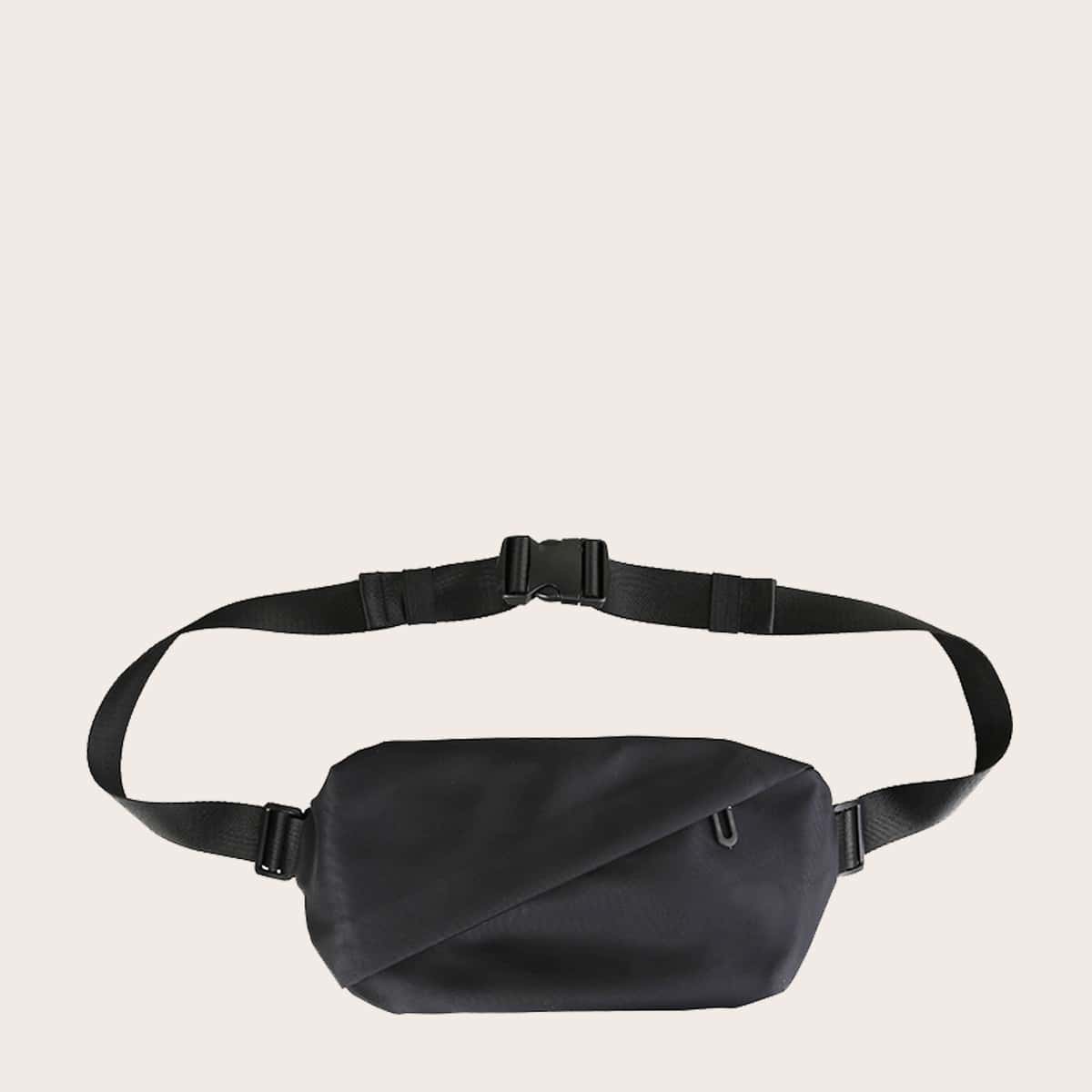 

Guys Minimalist Fanny Pack, Black