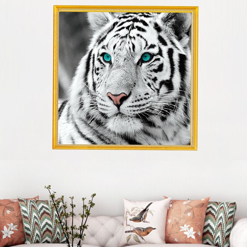 

Tiger Print DIY Diamond Painting, Multicolor