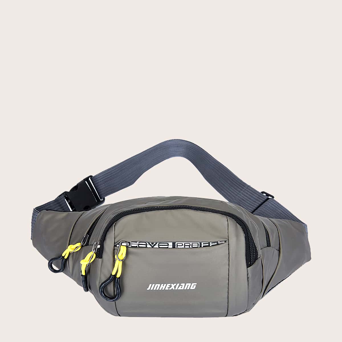 

Guys Letter Graphic Fanny Pack, Grey