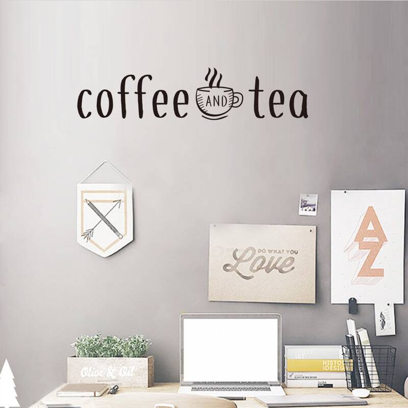 

Coffee Print Wall Sticker, Black