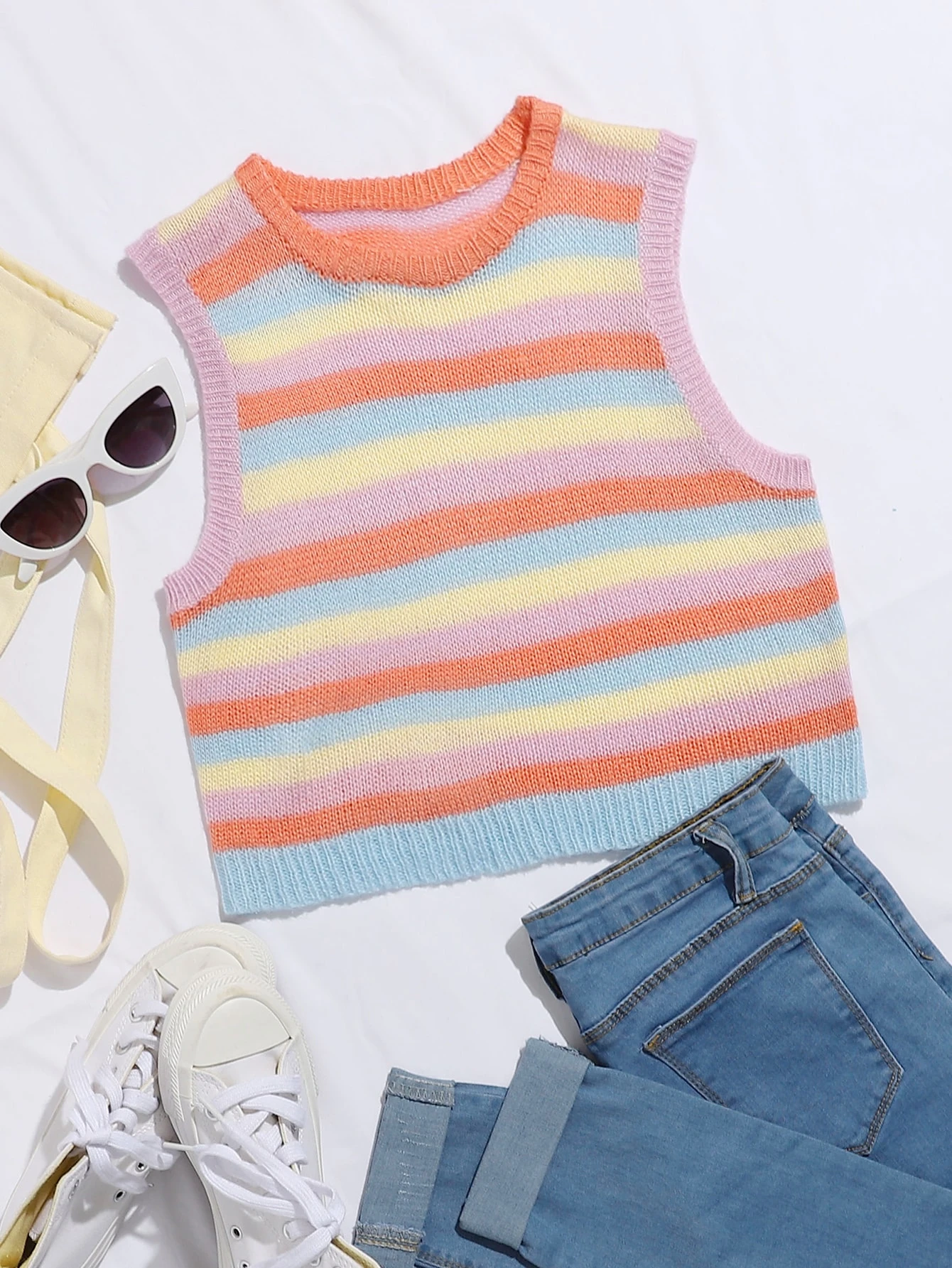 Sweater Shirt Rainbow 68-92
