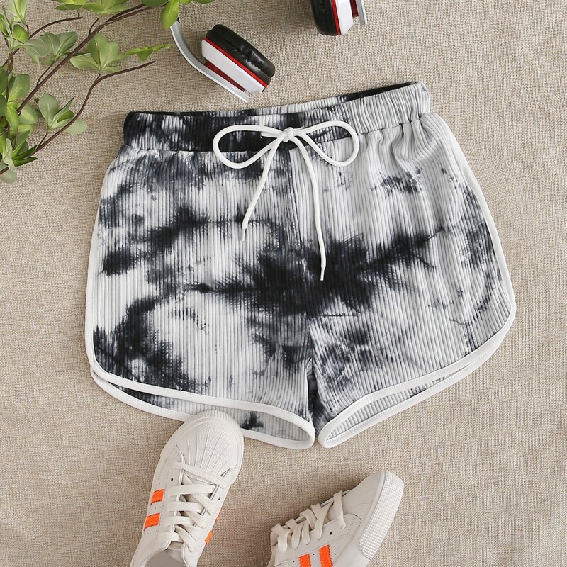 

Tie Dye Dolphin Shorts, Grey