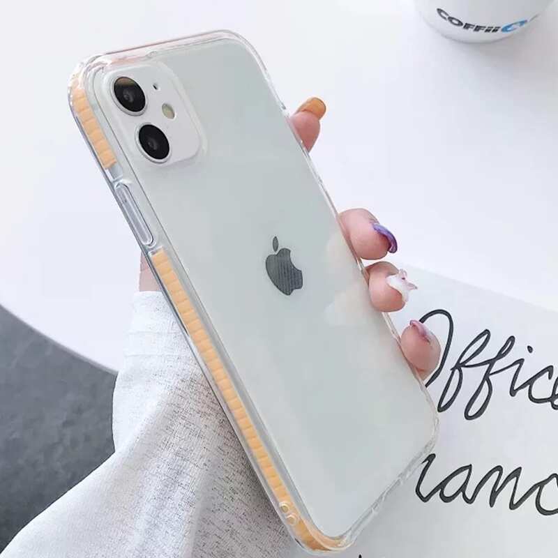 

Orange Frame Clear iPhone Case