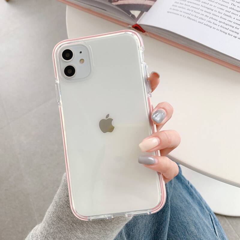 

Pink Frame Clear iPhone Case