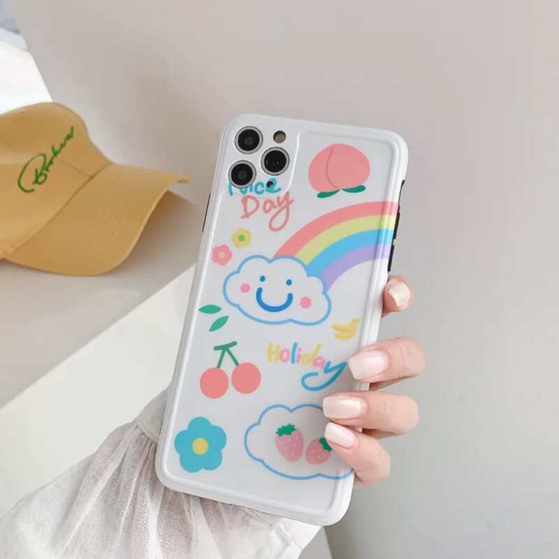 

Cartoon & Fruit iPhone Case, Multicolor