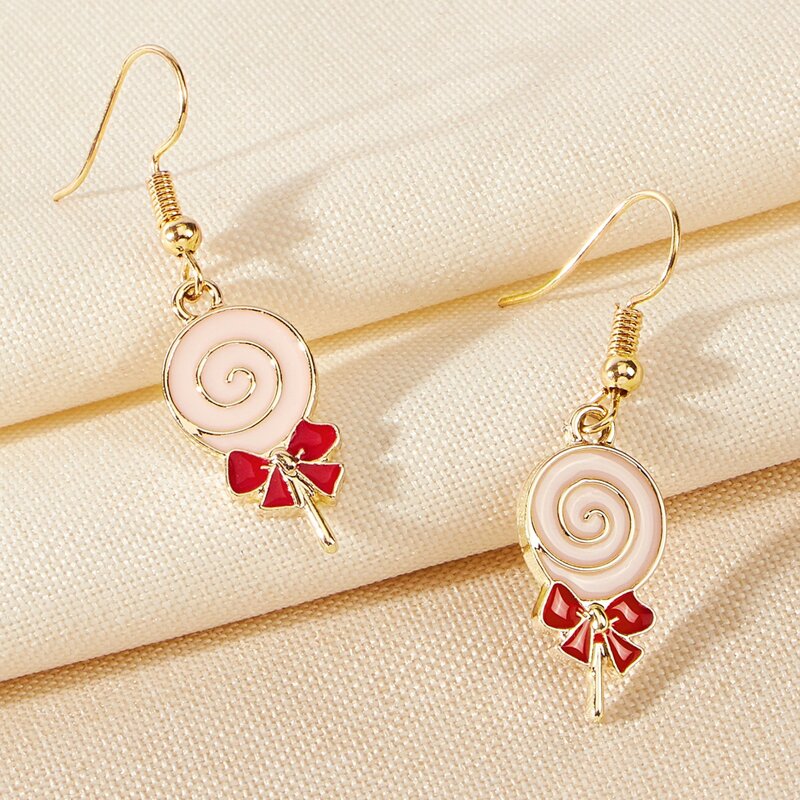 

Lollipop Drop Earrings, Pink