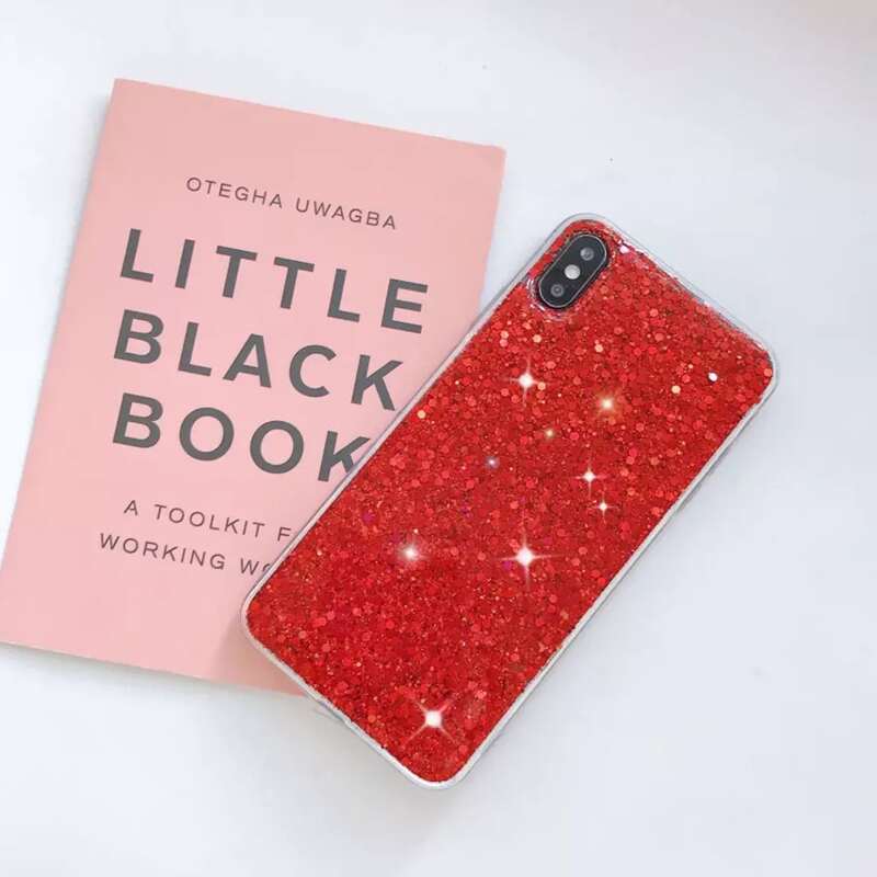 

Glitter iPhone Case, Red