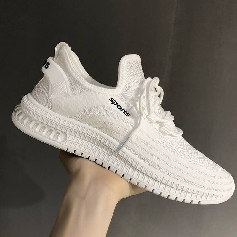 

Guys Lace-up Wide Fit Sneakers, White