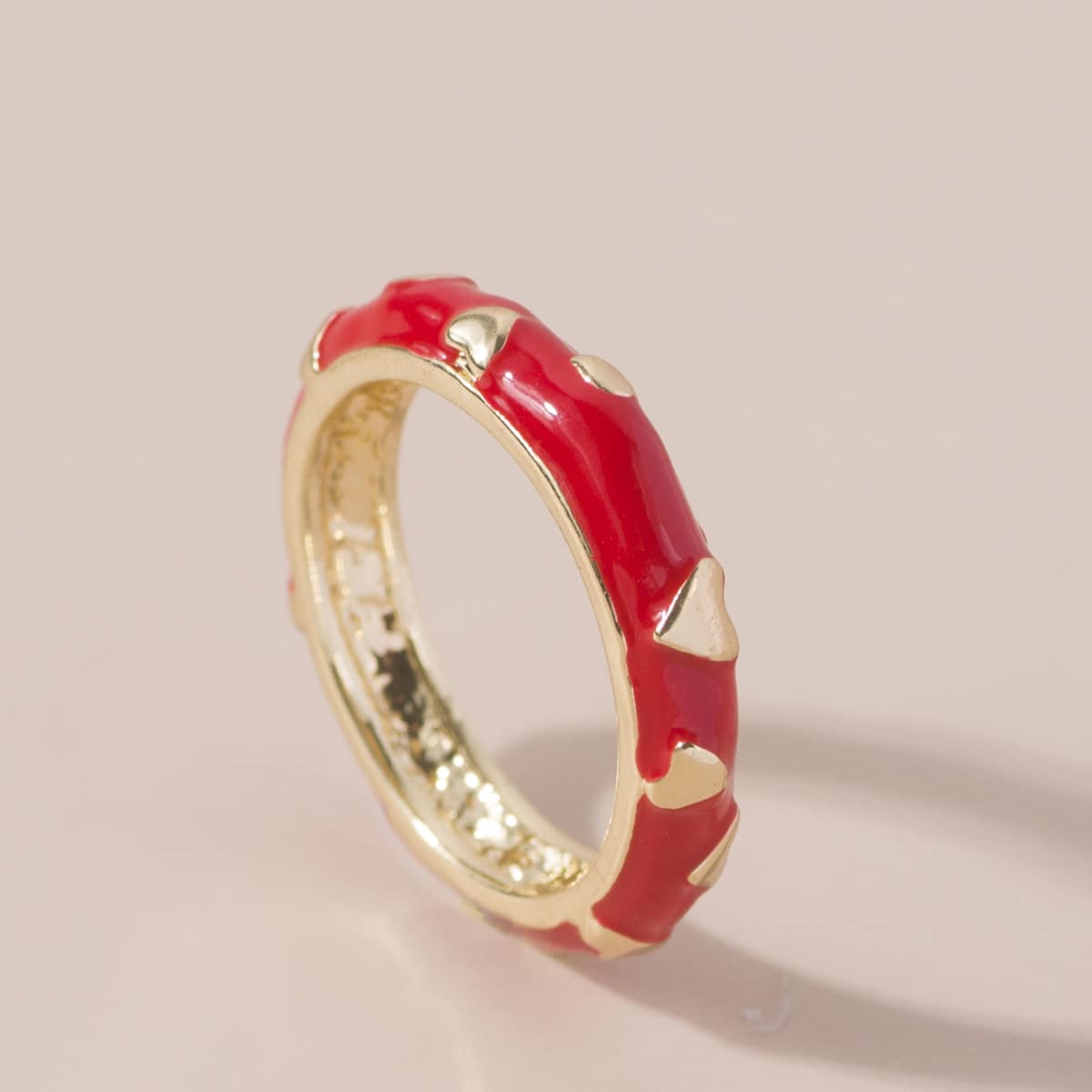 

1pc Heart Ring, Red