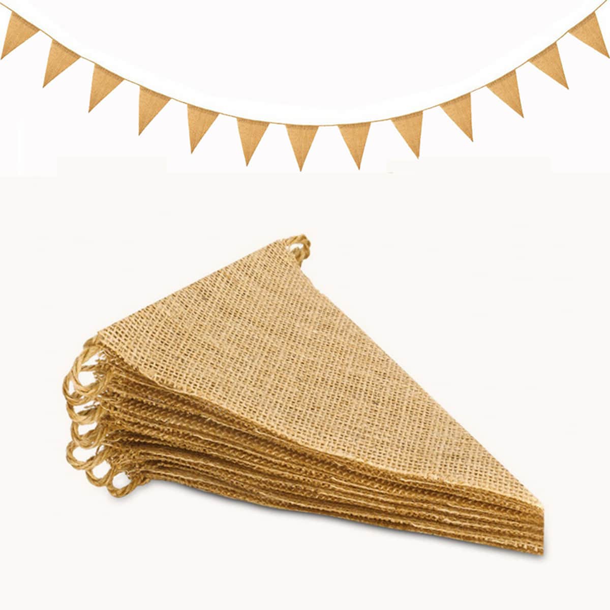 

1pc Linen Pull Flag, Khaki