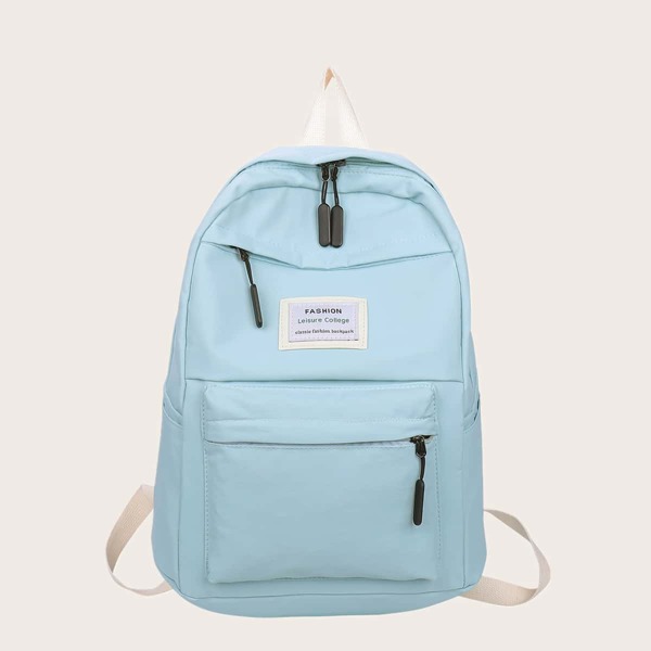 

Letter Patch Backpack, Blue