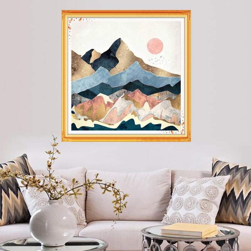 

Mountain Pattern Diamond Painting, Multicolor