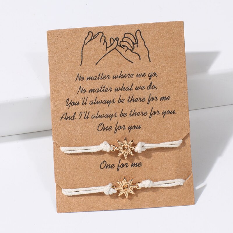 

2pcs Star Bracelet, White