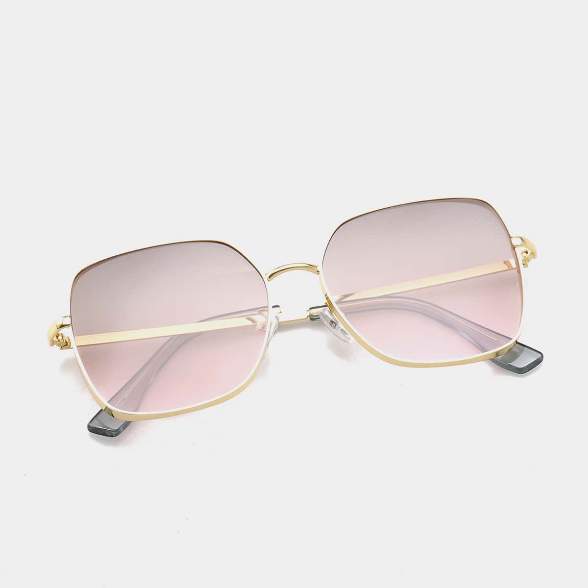 

Guys Square Metal Frame Sunglasses, Light grey