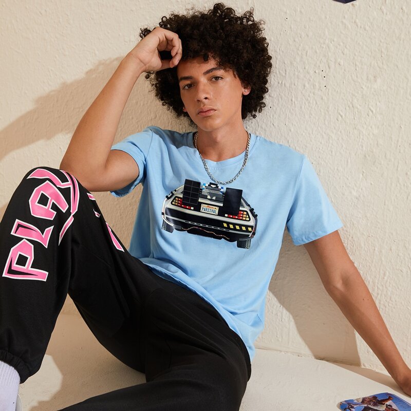 

Guys Car Graphic Tee, Baby blue