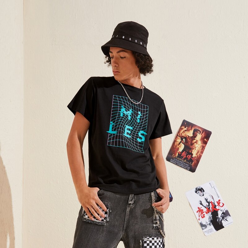 

Guys Letter Graphic Tee, Black