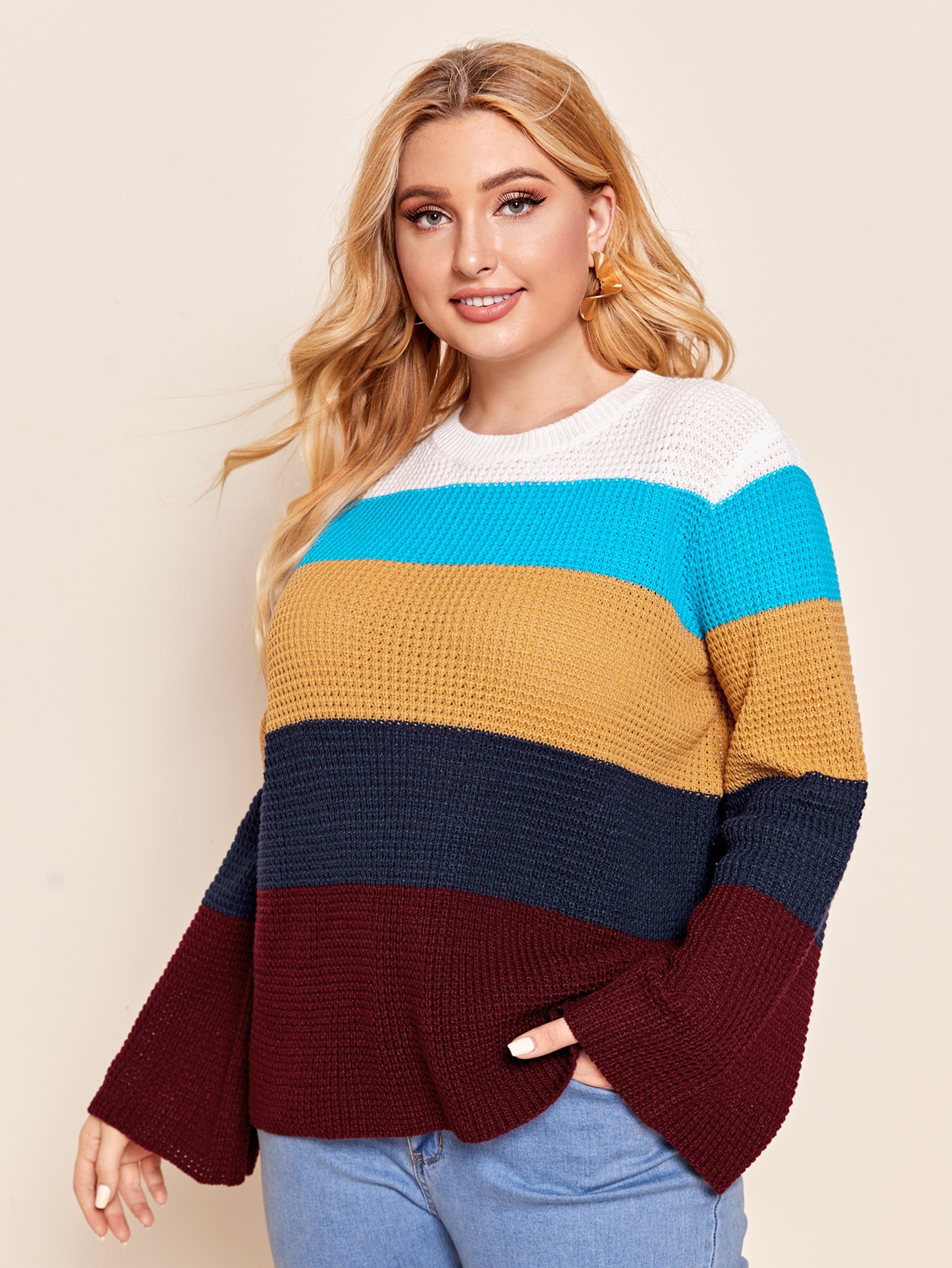 Plus Colorblock Sweater thumbnail