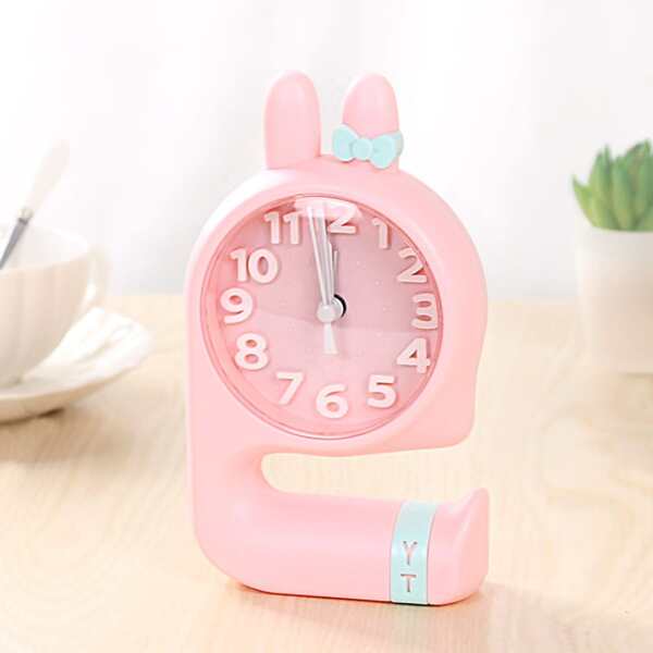 

Cartoon Rabbit Design Alarm Clock, Pink