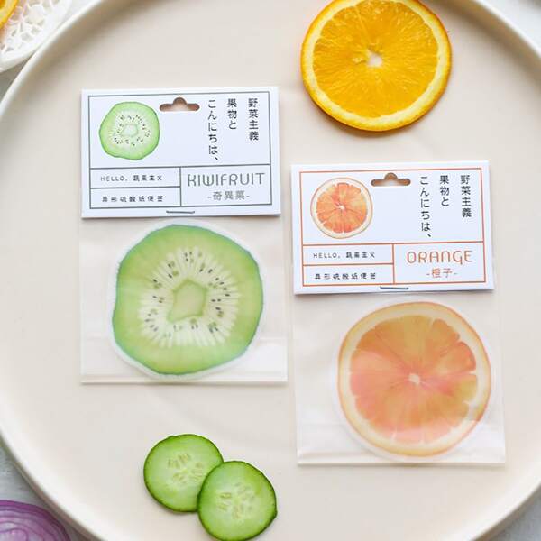 

2packs Fruit Shaped Random Sticker, Multicolor