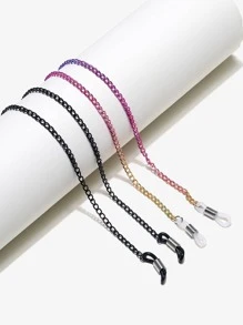 2 件黑色 + 彩色女士眼镜链，简约风格，休闲度假 - 彩色 - 查看 9