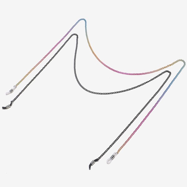 

2pcs Ombre Glasses Chain, Multicolor