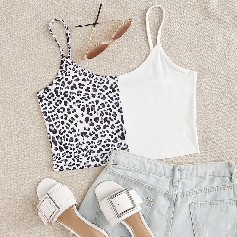

Contrast Leopard Cami, Multicolor