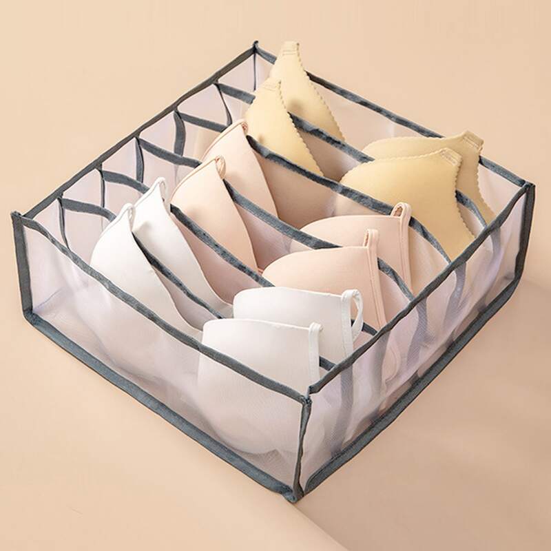 

Foldable Underwear Storage Box, Grey